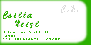 csilla meizl business card